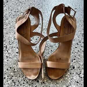 Ted Baker Nude Suede Stiletto Sandals women's size 40/10
